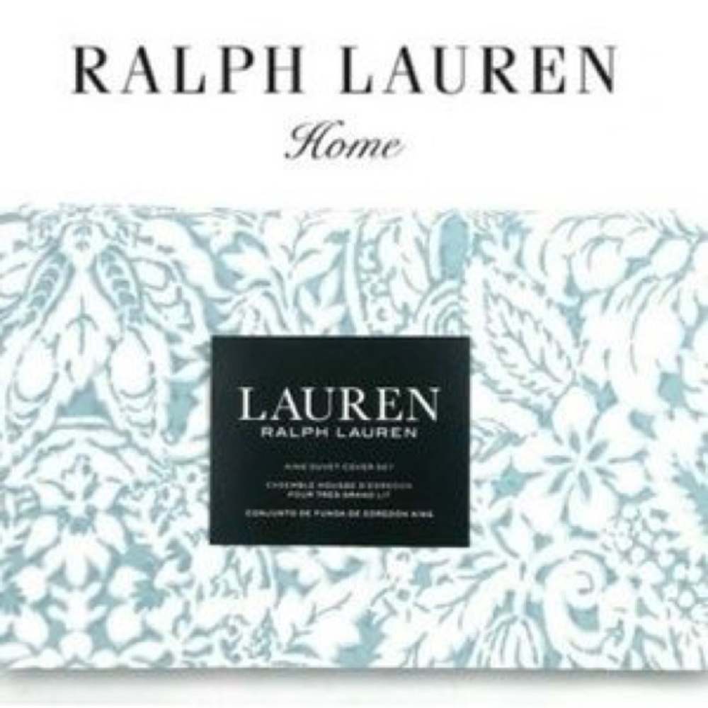 Ralph Lauren duvet cover queen with pillow covers